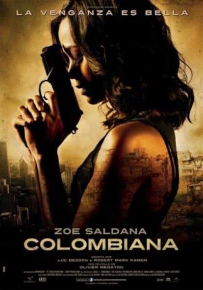 Foto promocional de 'Colombiana', protagonizada por Zoe Saldana.