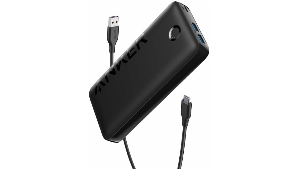 Batería externa Anker de 20.000 mAh de capacidad.