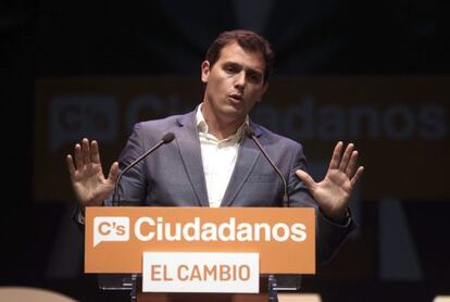Albert Rivera, en Madrid.