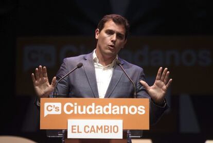 Albert Rivera, en Madrid. 