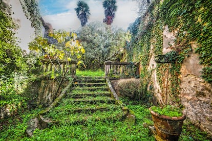 Jardín abandonado en Toscana (Italia).