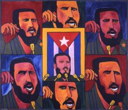 'Repeticiones con bandera' (1966), del cubano Raúl Martínez.