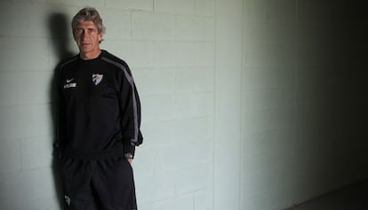 Manuel Pellegrini, antes de la entrevista