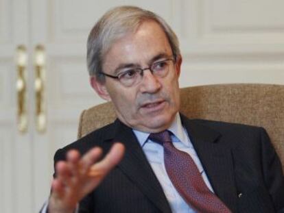 Christopher Pissarides, en una visita a Madrid.
