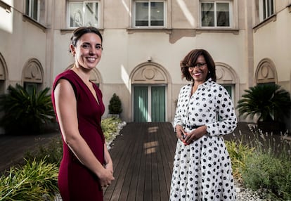 Irene Montero y Elisabeth Moreno