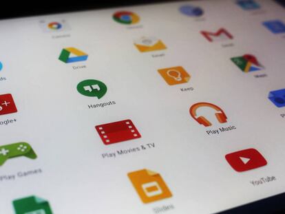 Algunes de les 'apps' de Google a la botiga Google Play.