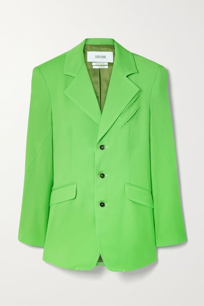 Esta americana de Christopher John Rogers está llena de pequeños detalles y su color verde lima es el toque que le dará energía a cualquier look.

1.910€