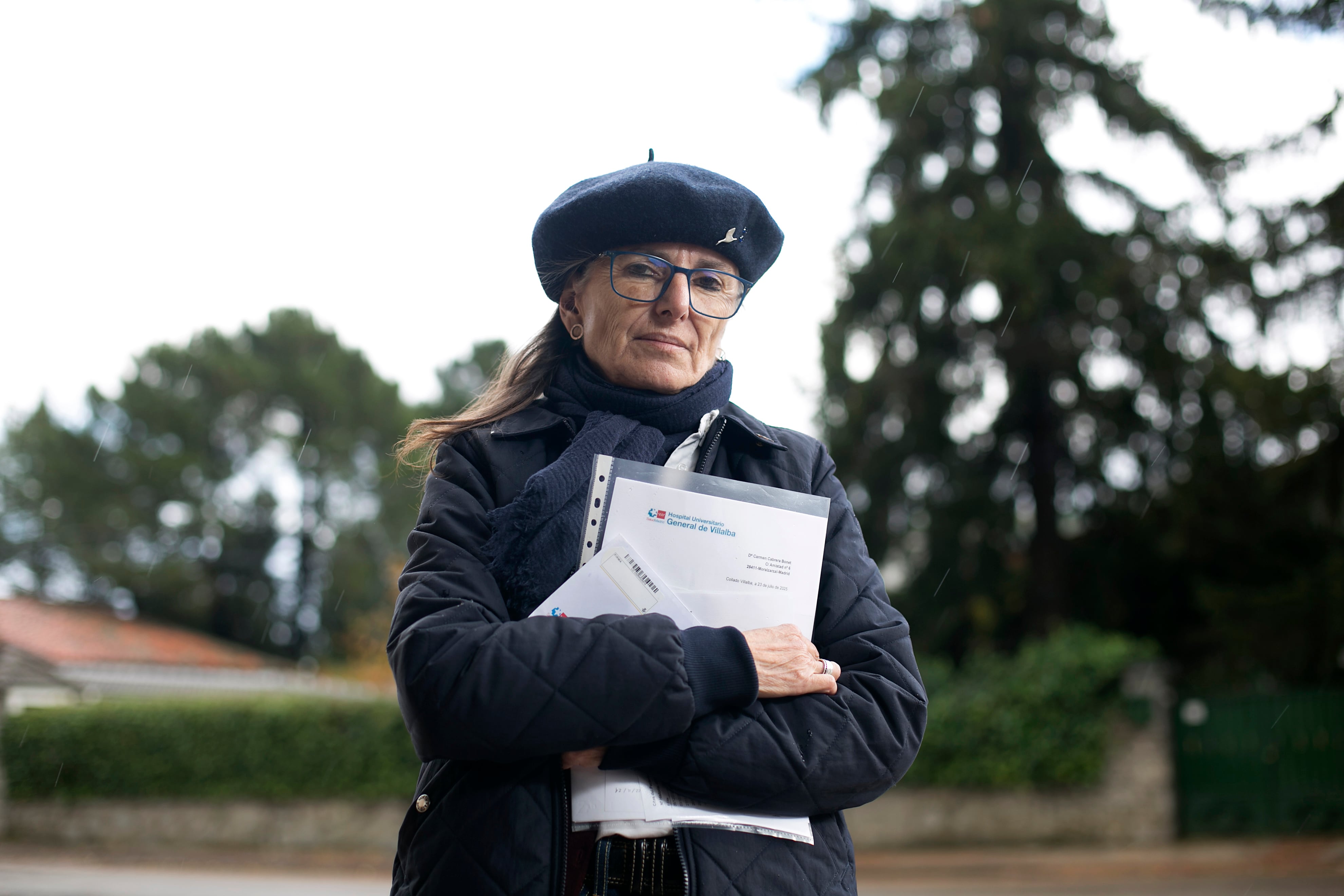 Carmen Cabrera, vecina de Moralzarzal que pertenece a la población asignada al Hospital de Villalba y que ha sufrido demoras considerables para distintas consultas.