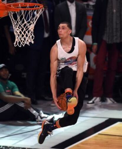 Zach LaVine, en el concurso de mates.