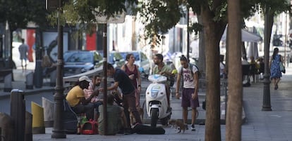 Ambiente callejero en el barrio de Lavapis.