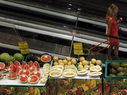 Secci&oacute;n de fruter&iacute;a, en un Mercadona.