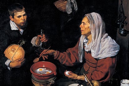 <i>Vieja friendo huevos<i> (1618), de Velázquez.