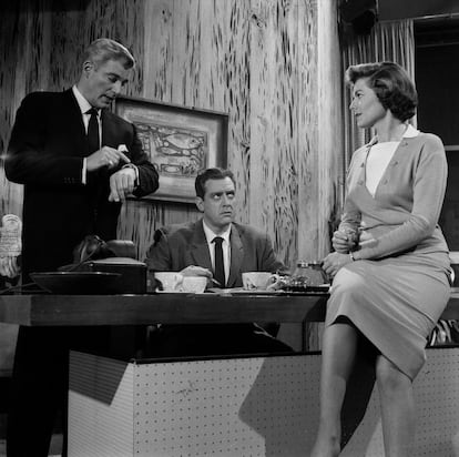 Una escena de Perry Mason en 1958.