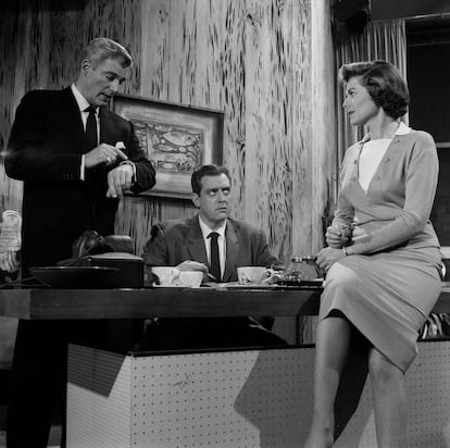 Una escena de Perry Mason en 1958.