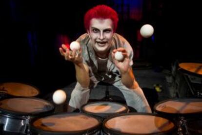 Un momento del espectáculo del Circo de los Horrores.