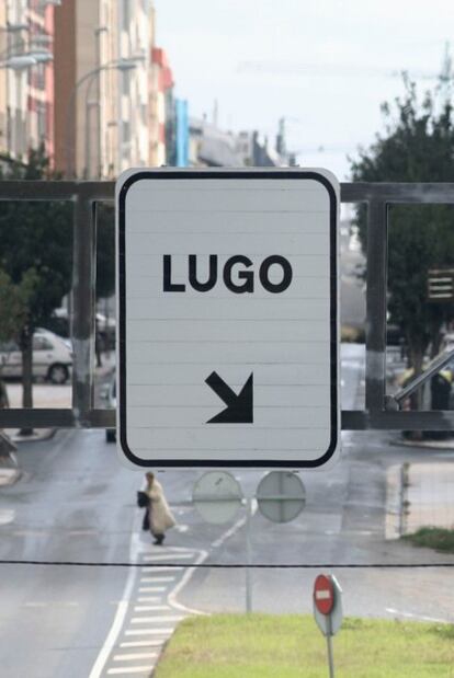 Una calle de Lugo.