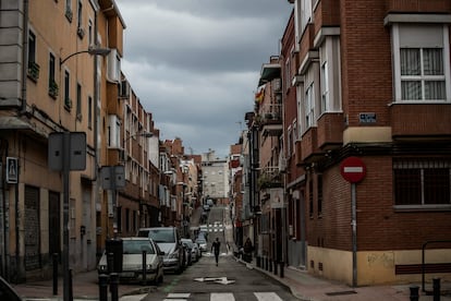 Una calle del barrio de la Ventilla, en el Madrid pobre.