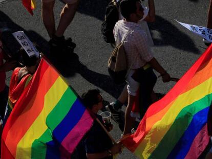 La manifestación del Orgullo Gay en Madrid.