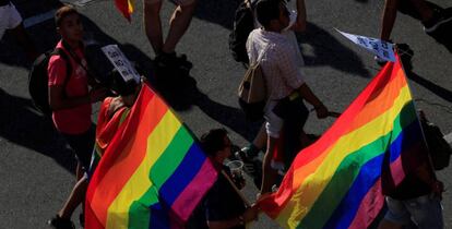 La manifestación del Orgullo Gay en Madrid.