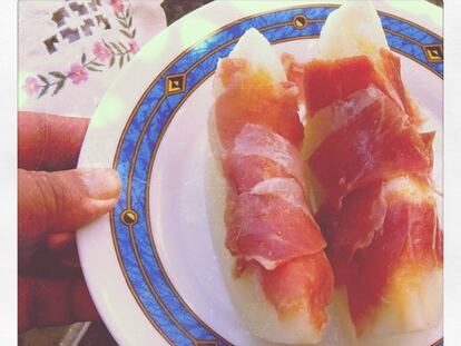 Comida viejuna: melón con jamón