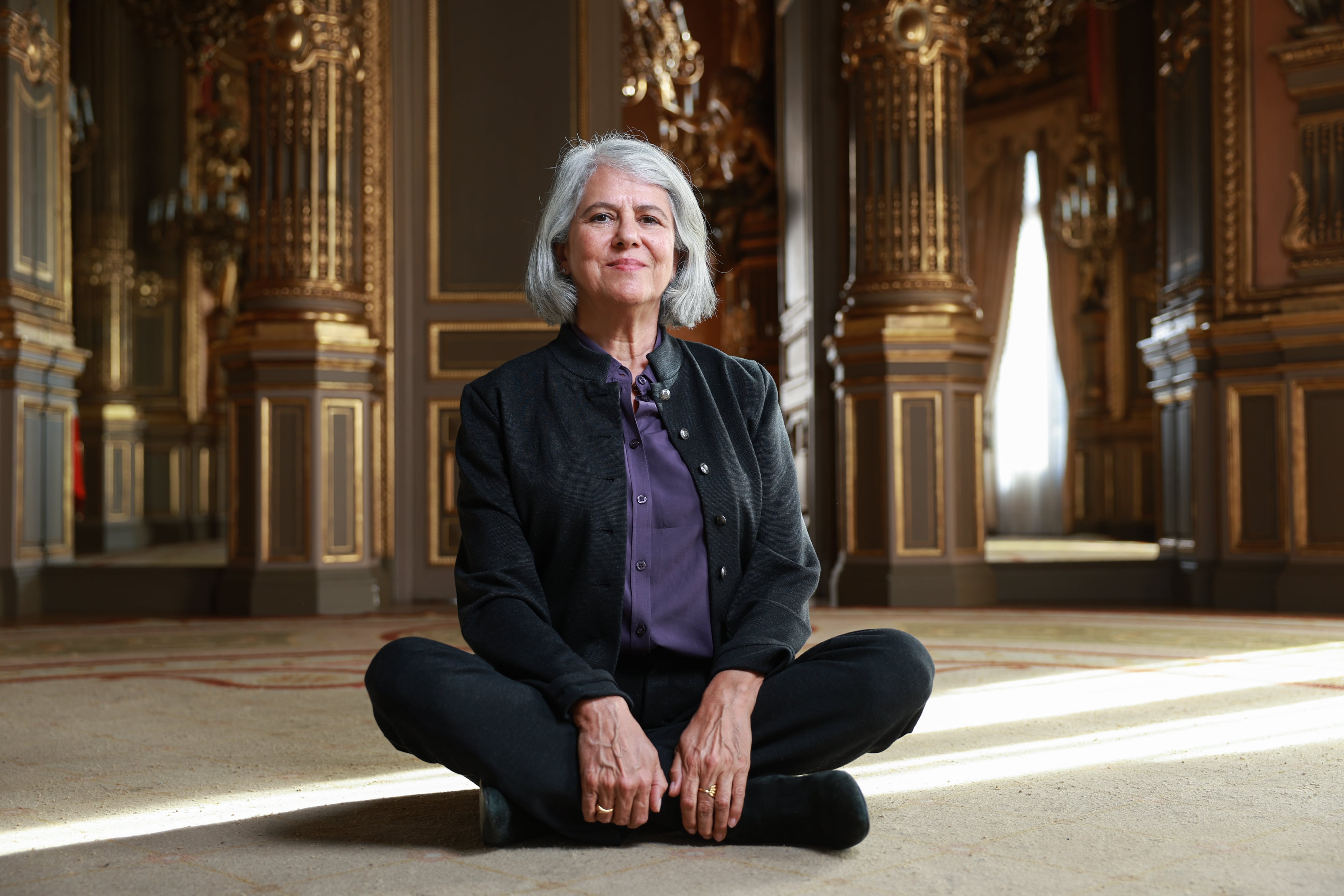 La historiadora mexicana, Andrea Martínez, en La Casa de América, este martes. 