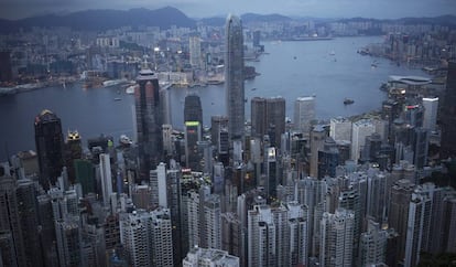 Vista del centro de Hong Kong.