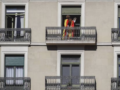 Manifestaci&oacute;n unionista organizada por Sociedad Civil Catalana en contra del independentismo.