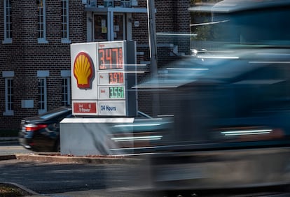 Una gasolinera en Alexandria (Virginia), el 23 de noviembre.