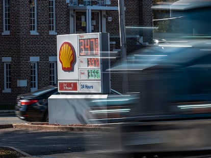 Una gasolinera en Alexandria (Virginia), el 23 de noviembre.