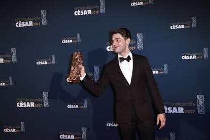 Xavier Dolan, con el C&eacute;sar al mejor montaje, uno de los dos premios que se ha llevado en los galardones del cine franc&eacute;s.