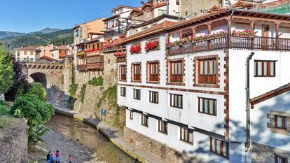 El pueblo de Potes, en Cantabria.