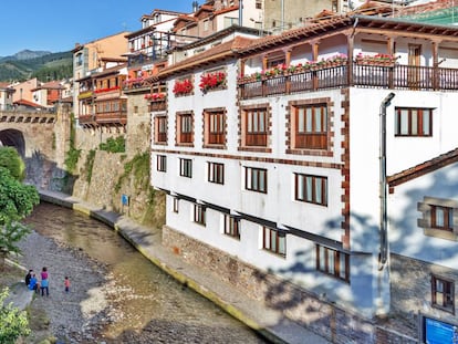 El pueblo de Potes, en Cantabria.