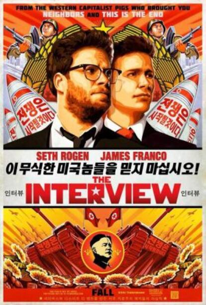 Cartel de 'The interview', dirigida por Evan Goldberg y Seth Rogen, pendiente de estreno