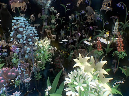 Imagen del videojuego 'Everything', de David O´Reilly.