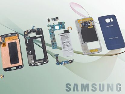 Desmontan el Samsung Galaxy S6 Edge y descubren todos sus secretos