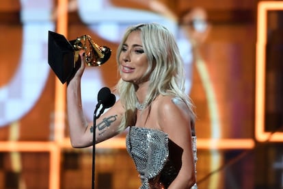 Lady Gaga se llevó a casa su noveno Grammy. 'Shallow', el tema de la película 'A Star is Born', consiguió Mejor interpretación en dúo y Canción para una película. Horas antes, la cantante y actriz también se llevó el Grammy por Joanne (mejor interpretación pop).