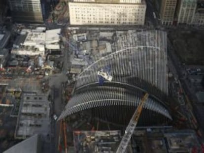 Vista del proyecto de Calatrava en la zona cero de Nueva York.