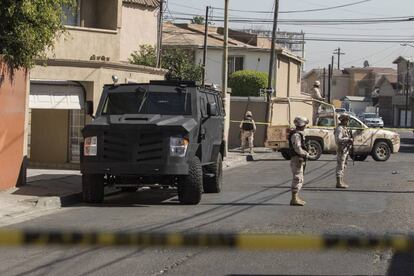 Un narcolaboratorio perteneciente al CJNG fue decomisado en Tijuana.