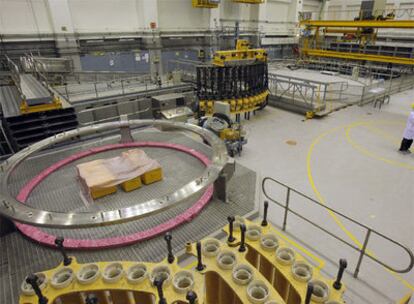 Interior de la central nuclear de Garoña (Burgos).