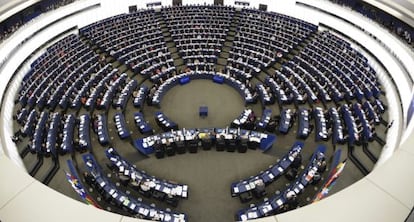 Vista general de una sesi&oacute;n plenaria el mi&eacute;rcoles del Parlamento Europeo (PE), en Estrasburgo, Francia.