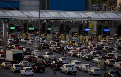 Vsta de la garita internacional de San Ysidro, en la frontera entre México y Estados Unidos