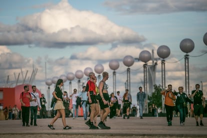 Ambiente en el Primavera Sound Madrid este viernes.