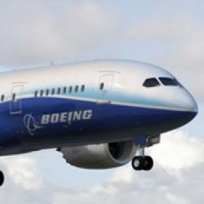 Una reproducción virtual del nuevo Boeing 787