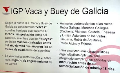 DETALLES DE LA NUEVA IGP VACA Y BUEY DE GALICIA / CAPEL 