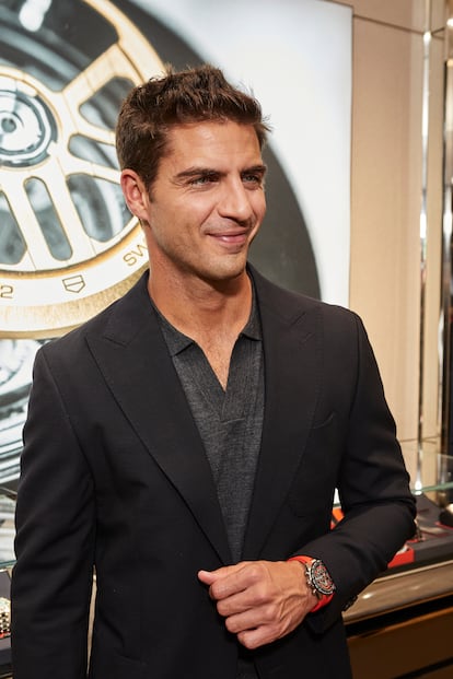 El actor Maxi Iglesias, en la boutique TAG Heuer de Barcelona.