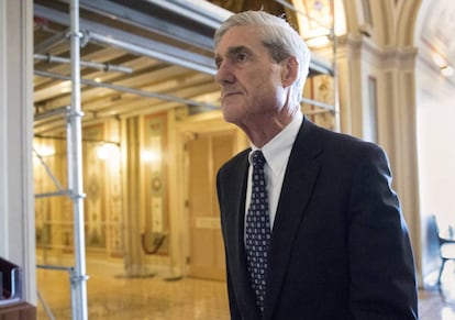 El fiscal especial, Robert Mueller, en el Capitolio.