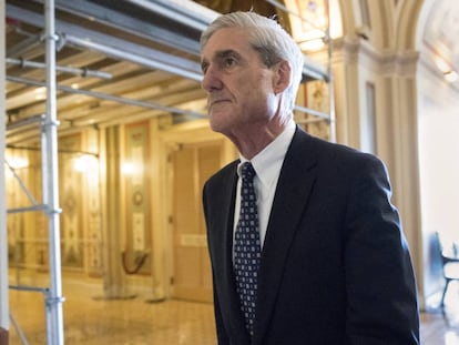 El fiscal especial, Robert Mueller, en el Capitolio.