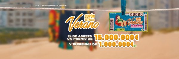 El Extra de Verano de la ONCE se celebra el próximo sábado 15 de agosto.