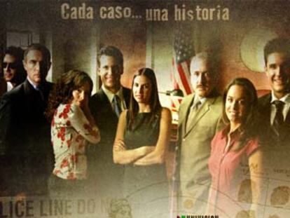 Cartel de <i>Al filo de la ley.<i>
