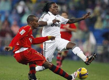 El holandés, durante el partido de ayer ante el Sevilla